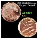 1oz .999 Fine Copper Bullion Round - Strength Free