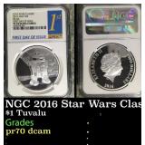 NGC NGC 2016 Star Wars Classic R2-D2 1oz Silver $2