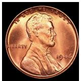 1946-p Lincoln Cent 1c Grades GEM+ Unc RD