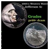2005-s Western Waters Proof Jefferson Nickel 5c Gr