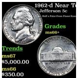 ***Auction Highlight*** 1962-d Jefferson Nickel Ne