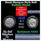 Buffalo Nickel Shotgun Roll in Old Bank Style 