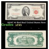 1953C $2 Red Seal United States Note Grades xf+