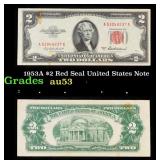 1953A $2 Red Seal United States Note Grades Select