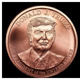 1oz .999 Fine Copper Bullion Round - Donald J. Tru