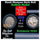 Buffalo Nickel Shotgun Roll in Old Bank Style 