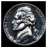 1970-s Proof Jefferson Nickel 5c Grades GEM++ Proo