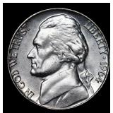 1964-p Jefferson Nickel 5c Grades GEM+ Unc