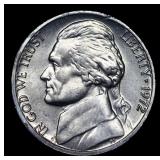 1972-p Jefferson Nickel 5c Grades GEM+ 5fs