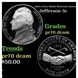 2004-s Peace Medal Proof Jefferson Nickel Westward