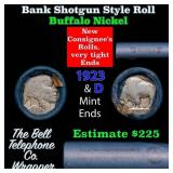 Buffalo Nickel Shotgun Roll in Old Bank Style 