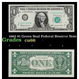 1963 $1 Green Seal Federal Reserve Note Grades Gem