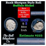 Buffalo Nickel Shotgun Roll in Old Bank Style 