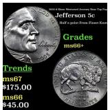 2005-d Bison Jefferson Nickel Westward Journey Nea