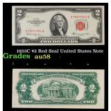 1953C $2 Red Seal United States Note Grades Choice