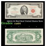 1963A $2 Red Seal United States Note Grades Choice