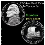 2004-s Keel Boat Proof Jefferson Nickel 5c Grades