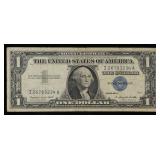 1957A $1 Blue Seal Silver Certificate Grades vf++