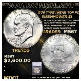 ***Auction Highlight*** 1976 Type 1 Eisenhower Dol