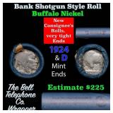 Buffalo Nickel Shotgun Roll in Old Bank Style 