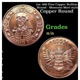 1oz .999 Fine Copper Bullion Round - Memento Mori