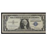 1957 $1 Blue Seal Silver Certificate Grades vf++