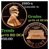 1995-s Proof Lincoln Cent 1c pr70 rd DCAM SEGS