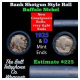 Buffalo Nickel Shotgun Roll in Old Bank Style 