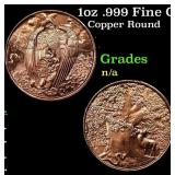 1oz .999 Fine Copper Bullion Round - The Great Eag