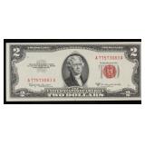 1953C $2 Red Seal United States Note Grades Select