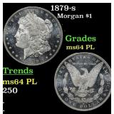 1879-s Morgan Dollar $1 Grades Choice Unc PL