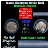 Buffalo Nickel Shotgun Roll in Old Bank Style 