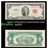 1953C $2 Red Seal United States Note Grades Select