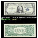 **Star Note** 1957B $1 Blue Seal Silver Certificat