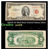 1953A $2 Red Seal United States Note Grades Choice