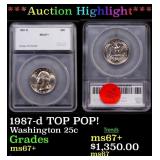 ***Auction Highlight*** 1987-d Washington Quarter