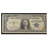 1957B $1 Blue Seal Silver Certificate Grades vf++