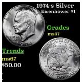 1974-s Silver Eisenhower Dollar 1 Grades GEM++ Unc