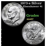 1973-s Silver Eisenhower Dollar 1 Grades GEM++ Unc