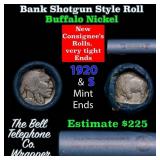 Buffalo Nickel Shotgun Roll in Old Bank Style 