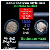 Buffalo Nickel Shotgun Roll in Old Bank Style 