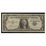 1957A $1 Blue Seal Silver Certificate Grades vf++