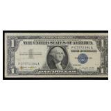 1957A $1 Blue Seal Silver Certificate Grades vf++