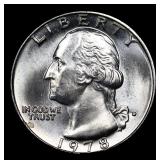 1978-d Washington Quarter 25c Grades GEM++ Unc