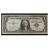 1957 $1 Blue Seal Silver Certificate Grades xf