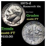 1975-d Roosevelt Dime 10c Grades GEM+ FT