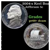 2004-s Keel Boat Proof Jefferson Nickel 5c Grades