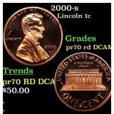 2000-s Proof Lincoln Cent 1c pr70 rd DCAM SEGS