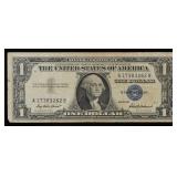 1957 $1 Blue Seal Silver Certificate Grades vf++