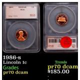 1986-s Proof Lincoln Cent 1c pr70 dcam SEGS